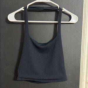 Abercrombie & Fitch Ribbed Cropped Halter Top Size: M